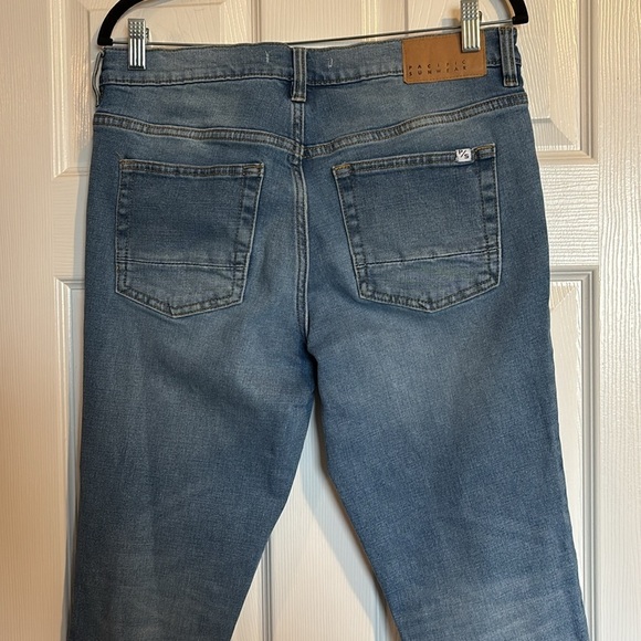 Pacsun men’s blue light wash stacked skinny jeans size 30 - Picture 6 of 12